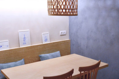 Example of a tuscan dining room design in Barcelona