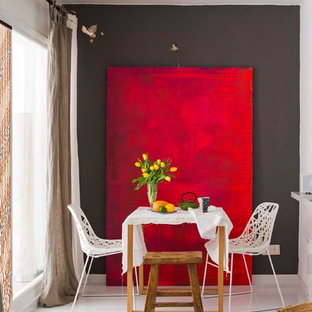 Idées déco pour une salle à manger éclectique.