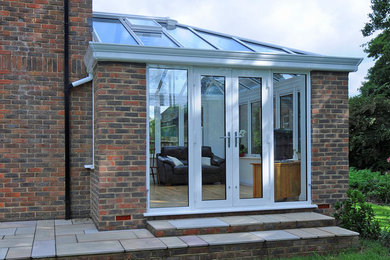 Design ideas for a contemporary conservatory in Hampshire.