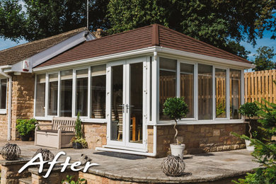 Photo of a medium sized traditional conservatory in Cornwall.