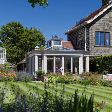 Conservatory with Bronze Casement Windows on a Period Farmhouse