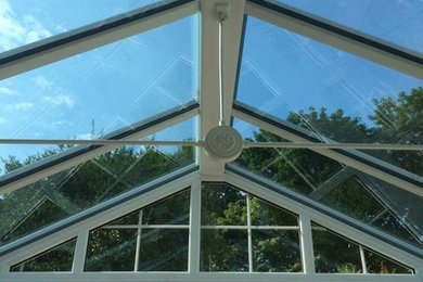 Photo of a modern conservatory in Hertfordshire.