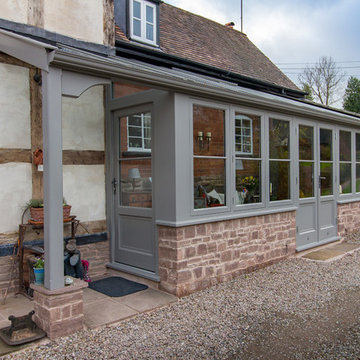 'Lean to' Link with Porch entrance
