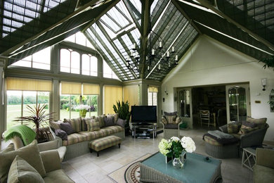 This is an example of a traditional conservatory in Wiltshire.