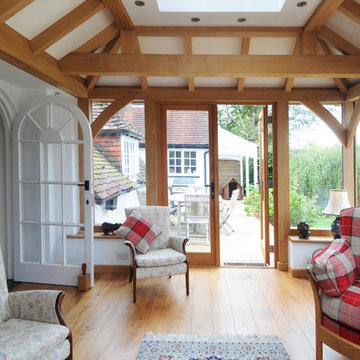 Oak Orangery on a Cottage in Hampshire