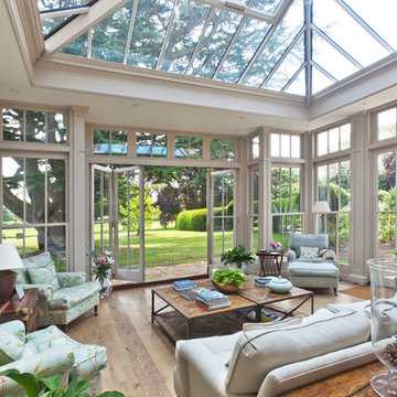 Orangery - Featuring Full Height Panels and Folding Doors