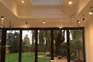 This is an example of a contemporary conservatory in Hertfordshire.