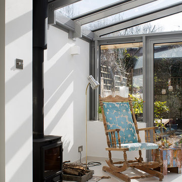 Rear Conservatory Extension with Wood Burning Stove