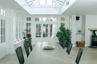 Contemporary conservatory in Wiltshire.