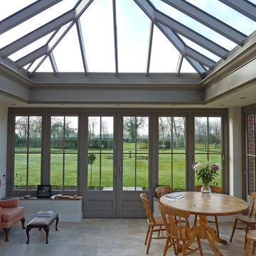 Stunning orangery with roof lantern, joinery and fascia in Norfolk.