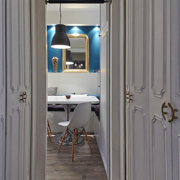 Rénovation totale d'une cuisine d'un appartement Haussmannien à Paris XVII