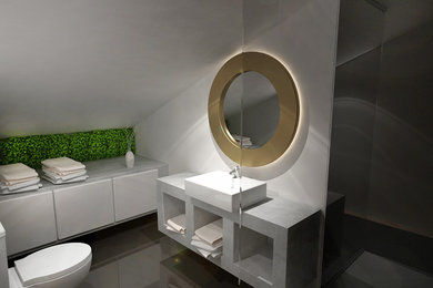 マドリードにあるモダンスタイルのおしゃれな浴室の写真