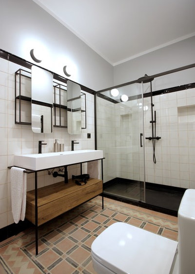 Transitional Bathroom Clásico Renovado Cuarto De Baño