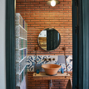 Cuarto de baño en una casa de campo