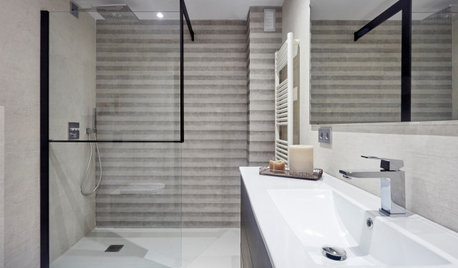 Un baño moderno y atemporal por 9.000 € para un piso en Madrid