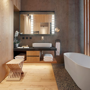 Foto de cuarto de baño microcemento rural
