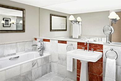 Inspiration for a transitional bathroom remodel