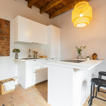 Cucina con penisola