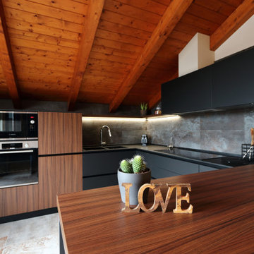 Cucina in mansarda