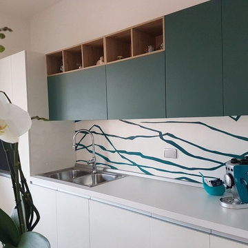 cucina moderna verde