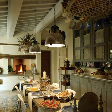 Cucina villa del '800 in Toscana