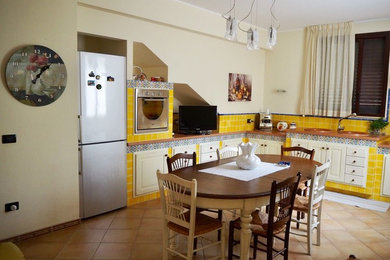 This is an example of a mediterranean kitchen in Milan.