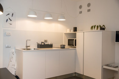 Esempio di una piccola cucina minimalista