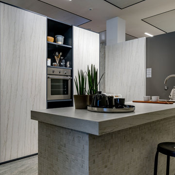 Marble look modern kitchen