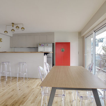 Complète rénovation d'un appartement de 109 m2 à Paris 16