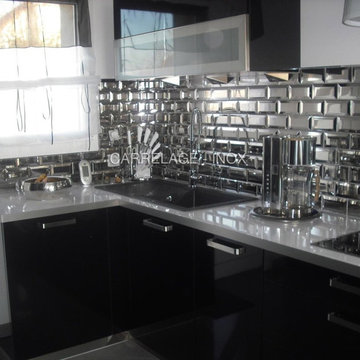 Credence de cuisine en inox