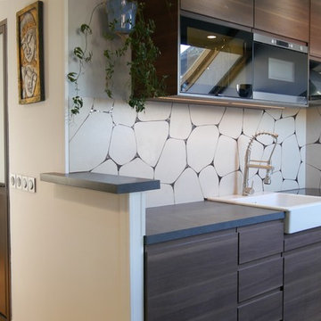 Crédence de cuisine mosaique