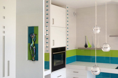 Idée de décoration pour une cuisine design.