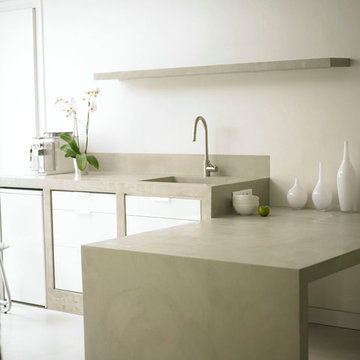 cuisine béton cire
