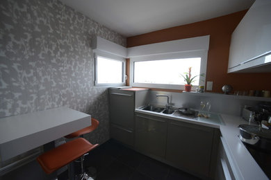 This is an example of a modern kitchen in Brest.