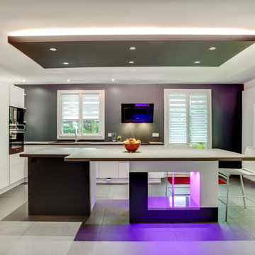 Cuisine équipée iQ700 avec jeux de lumière