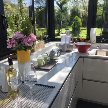 Cuisine sous véranda dans un cadre exceptionnel