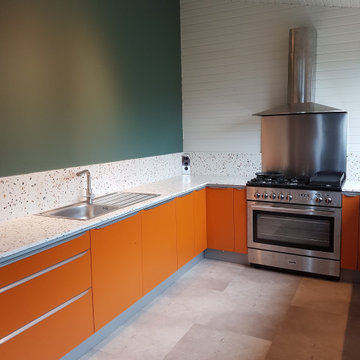 cuisine terrazo orange