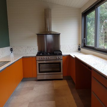 cuisine terrazo orange