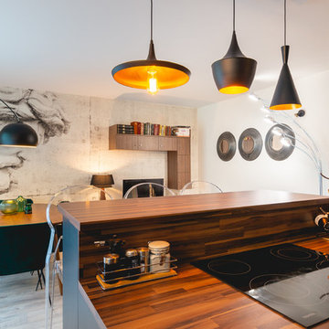 Décoration d'un appartement mélangeant design contemporain et design classique