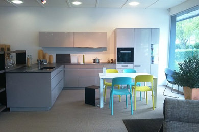 Photo of a contemporary kitchen in Lyon.