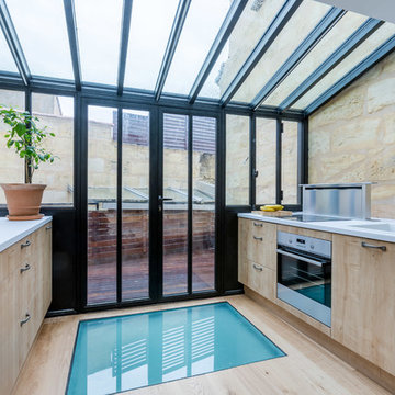 Extension sur terrasse et rénovation d'une échoppe