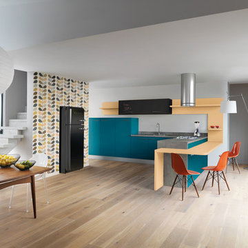 Harmonie Stratifié - Une cuisine moderne au look vintage