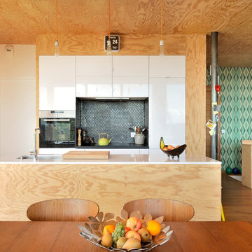 Maison contemporaine béton/bois