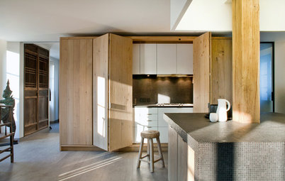 9 Cleverly Concealed Kitchens Open Up