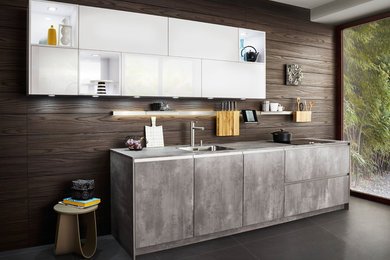 This is an example of an industrial kitchen in Lyon.