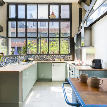 Préparation d'un loft (ancienne usine) à Aubervilliers pour sa mise en vente