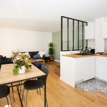 Rénovation avec verrière à Paris