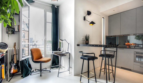 Houzz Tour: Small Paris Studio Gets Extra Sleeping Room and Light