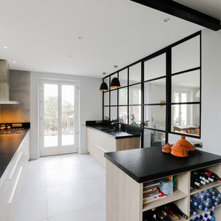 75+ Einzeilige Küchen mit Kalk-Rückwand Ideen & Bilder - Februar 2021