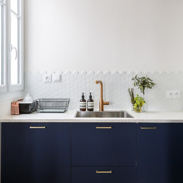 Un appartement qui met à l'honneur le bleu - Projet Courtois
